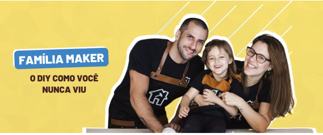 Família Maker cheia de ideias de DIY